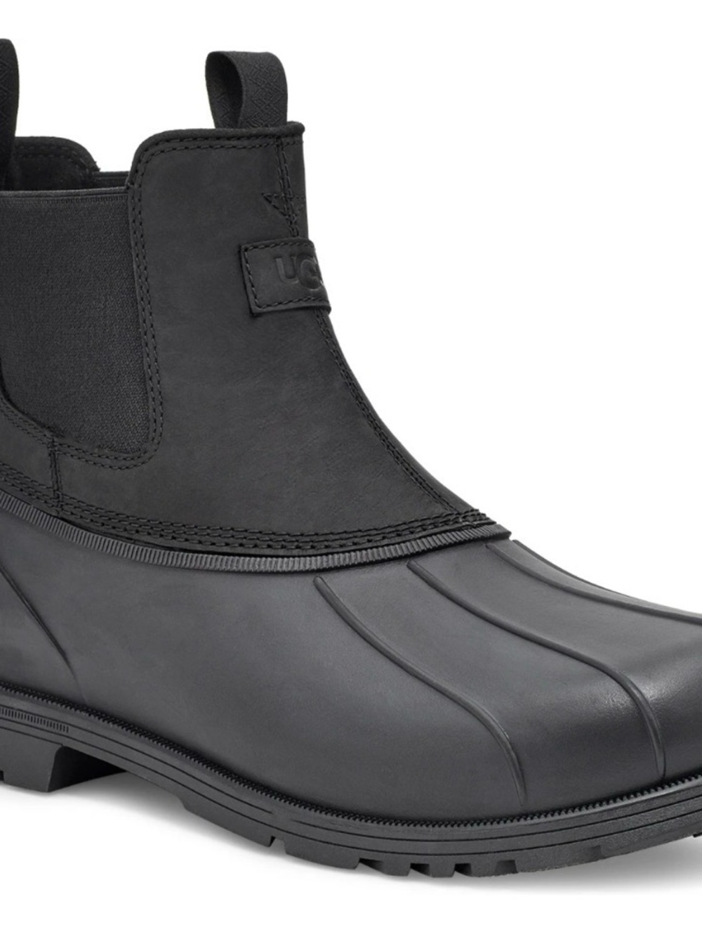 UGG Men’s Black Waterproof Chelsea Duck Boots